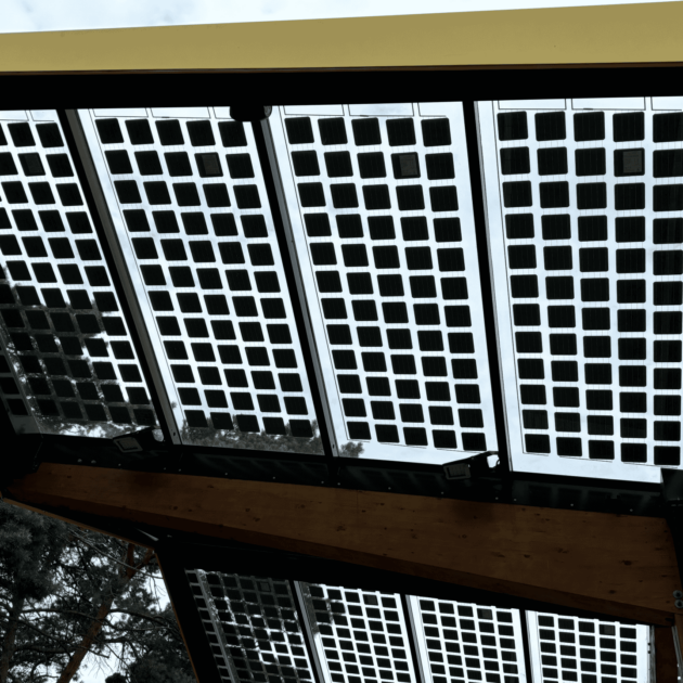 Transparentní fotovoltaický OK Panel Pergola - Přístřešek transparentní bez rámu Zastínění 56% - Image 10